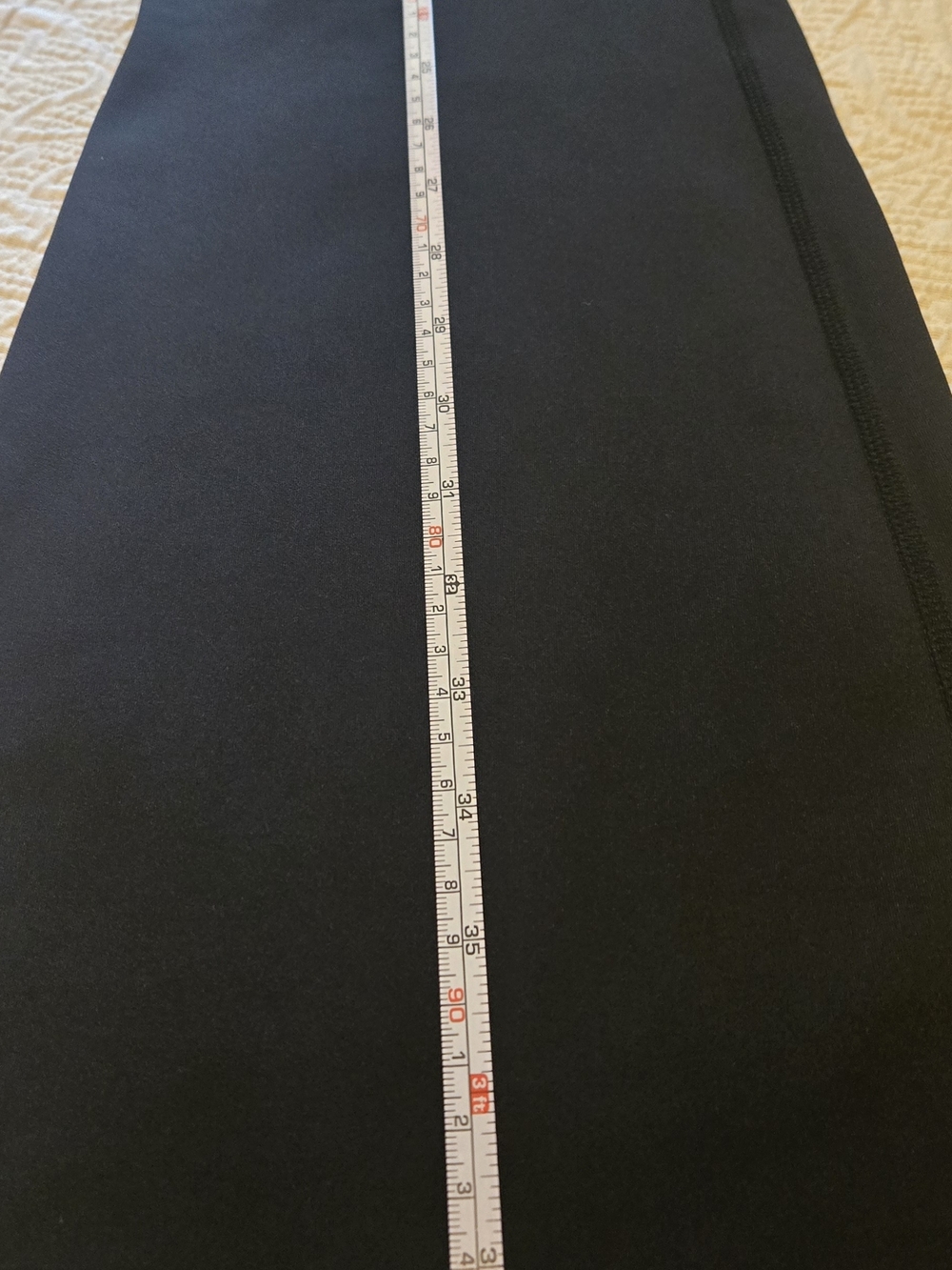 High-Waist Black Flare Leggings - Sleek Everyday Leggings - Picture 3 of 9